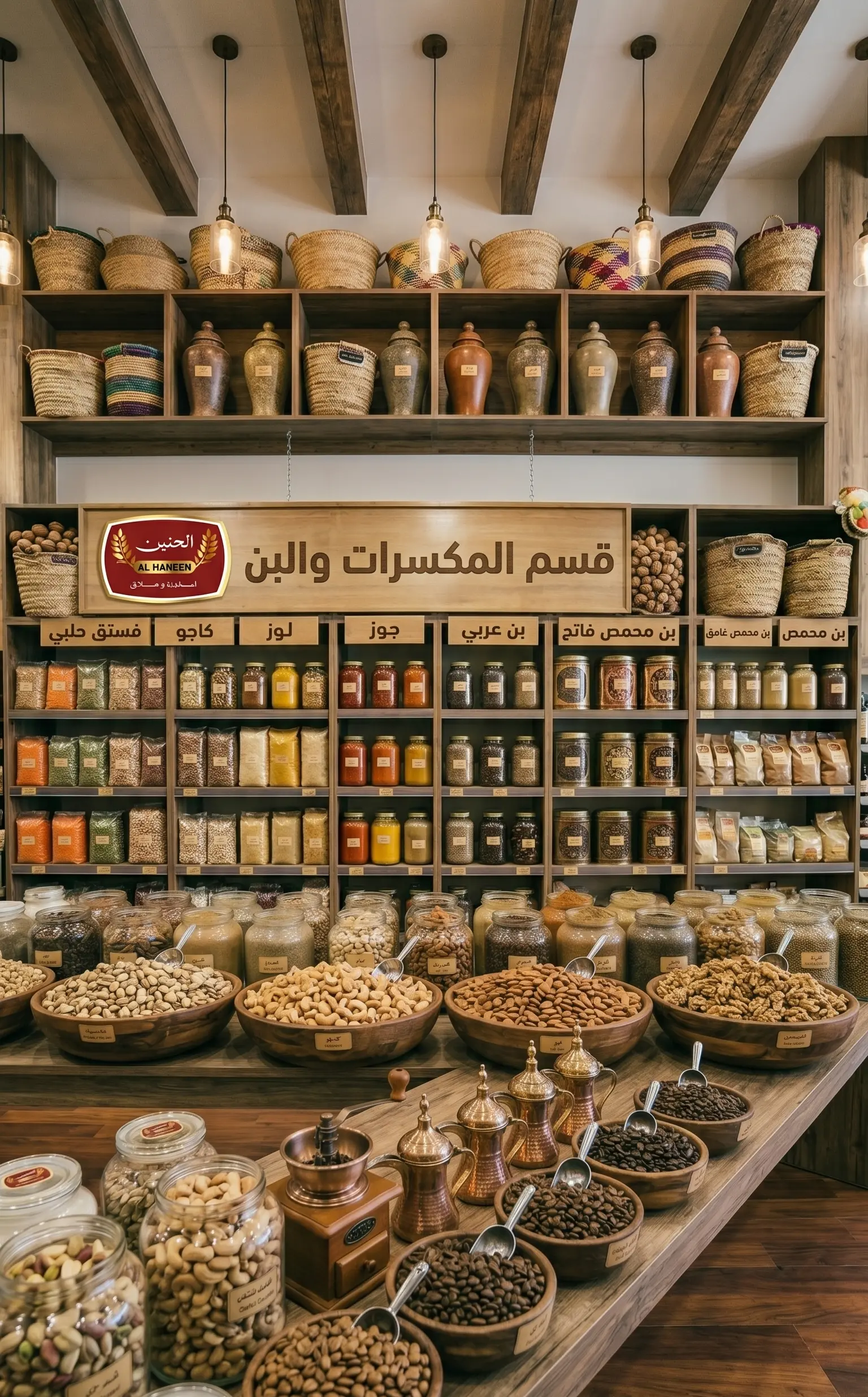 المكسرات والبن